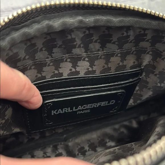 Karl Lagerfeld Black Crossbody Bag with Colorful Accents - Picture 12 of 13